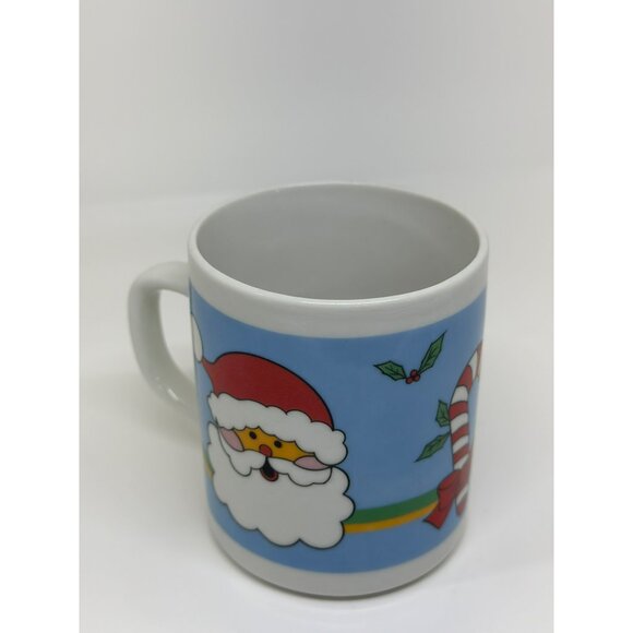 Vintage Christmas Season Santa Stocking Mug | 3.5" Holiday Gift Coffee Tea Cup - Picture 3 of 5